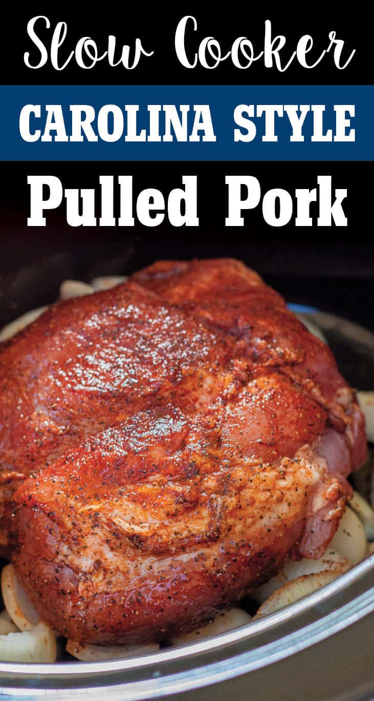 Carolina Style Slow Cooker Pulled Pork - Plating Pixels