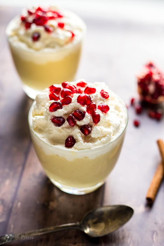 Homemade Eggnog Pudding from Scratch - Plating Pixels