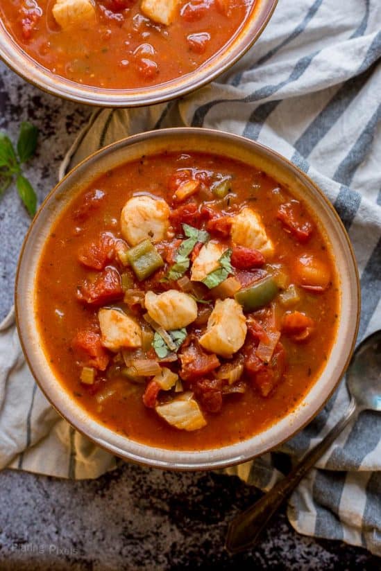 Easy Italian Fish Soup Recipe - Plating Pixels