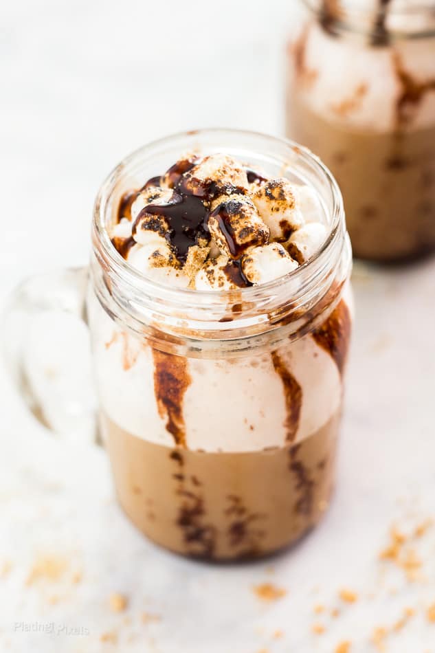 Homemade S'mores Frappe (Frozen Cappuccino) - Plating Pixels